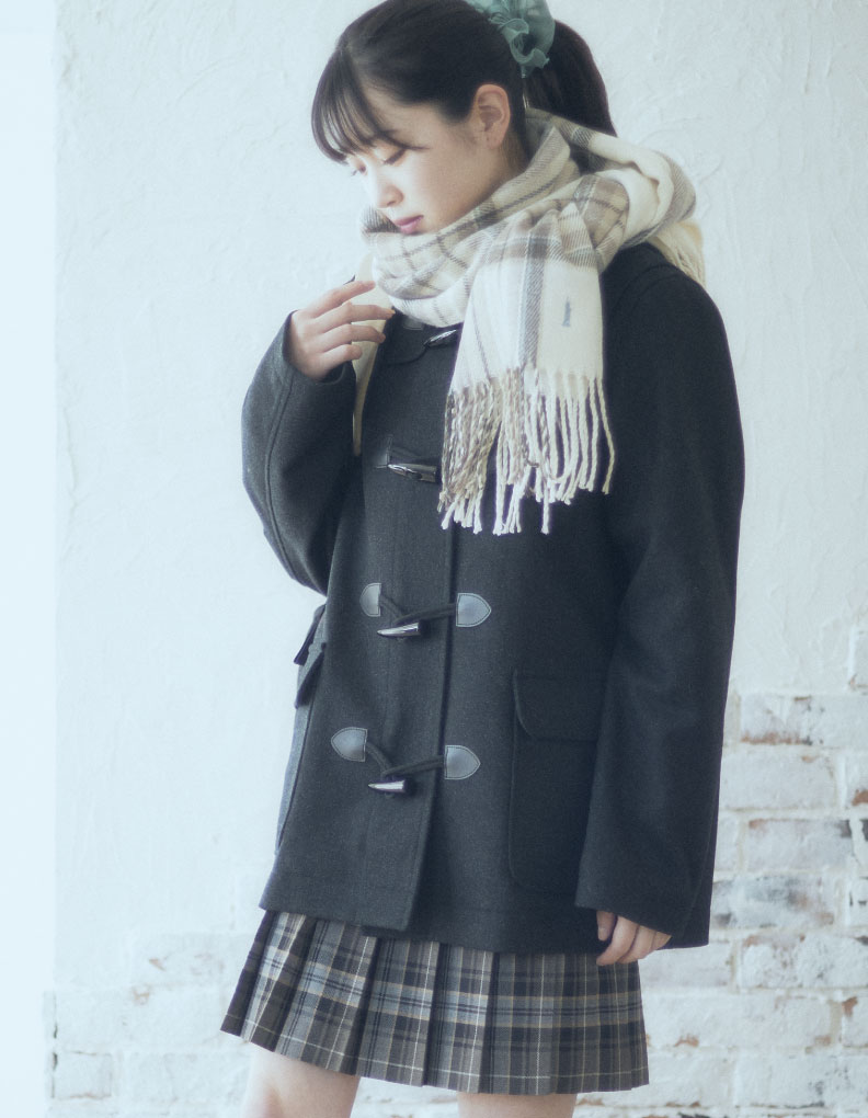 ダッフルコート チャコールグレー