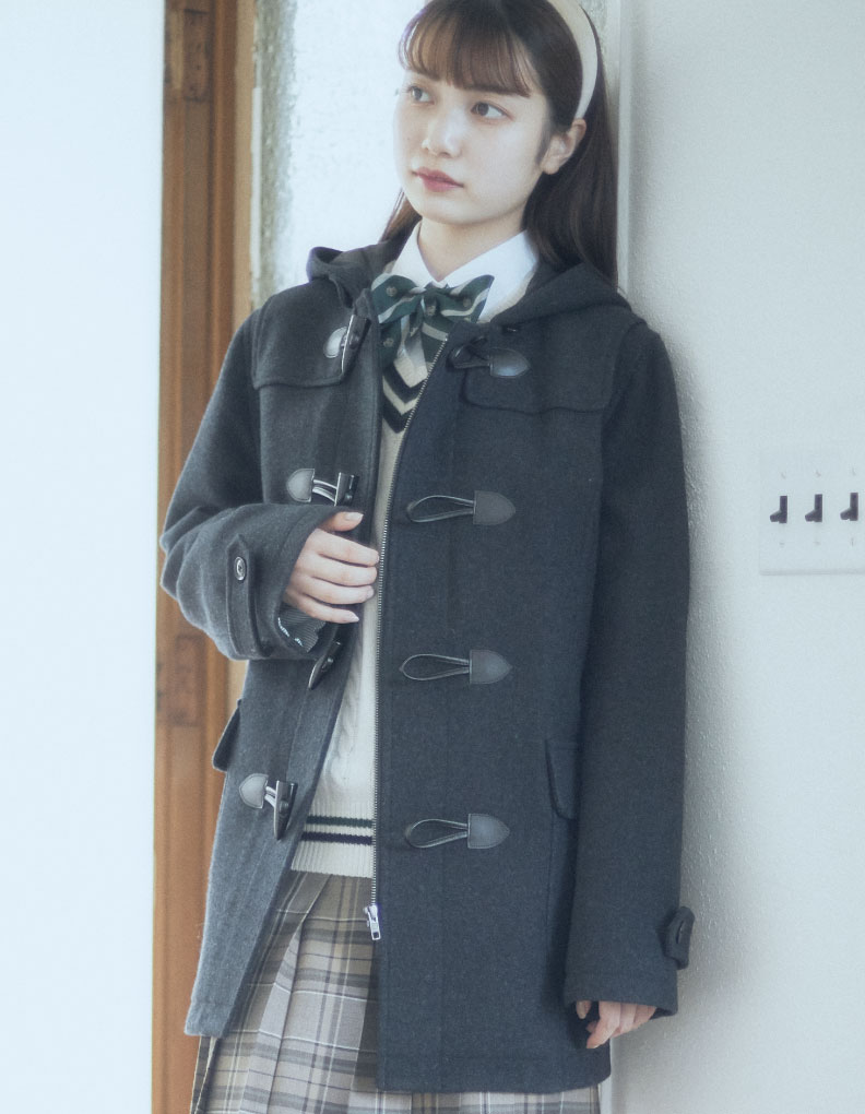 ダッフルコート〈イーストボーイ・ヴィーナス〉チャコールグレー