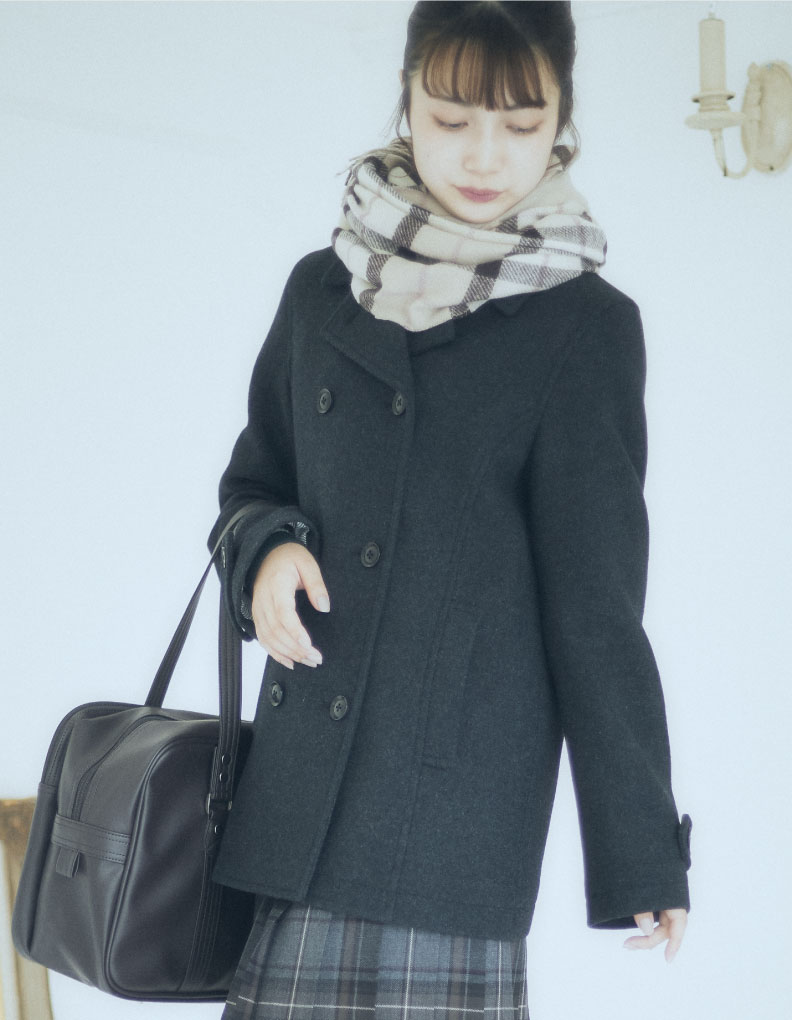 Pコート〈イーストボーイ・ヴィーナス〉チャコールグレー