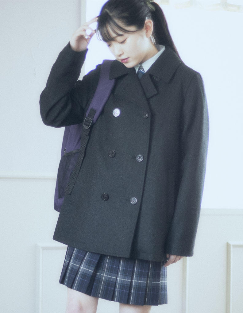 Pコート チャコールグレー