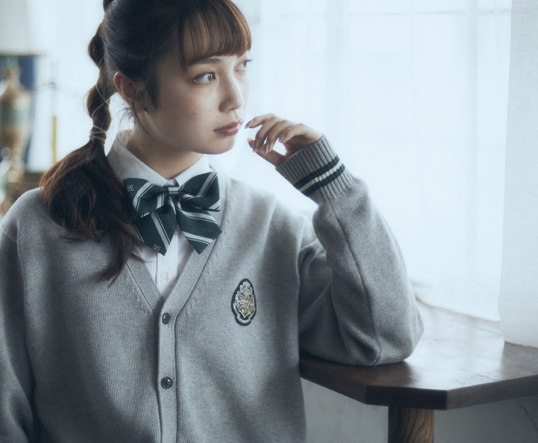 カーディガン〈スリザリン〉ライトグレー