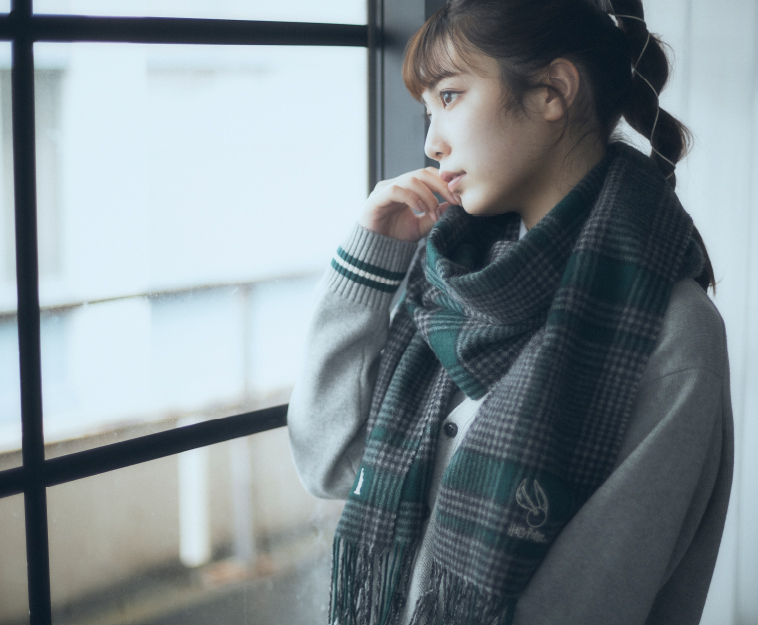 チェックマフラー〈スリザリン〉