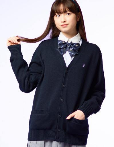 カーディガン〈キャンディ女神〉ネイビー×ブルーベリー