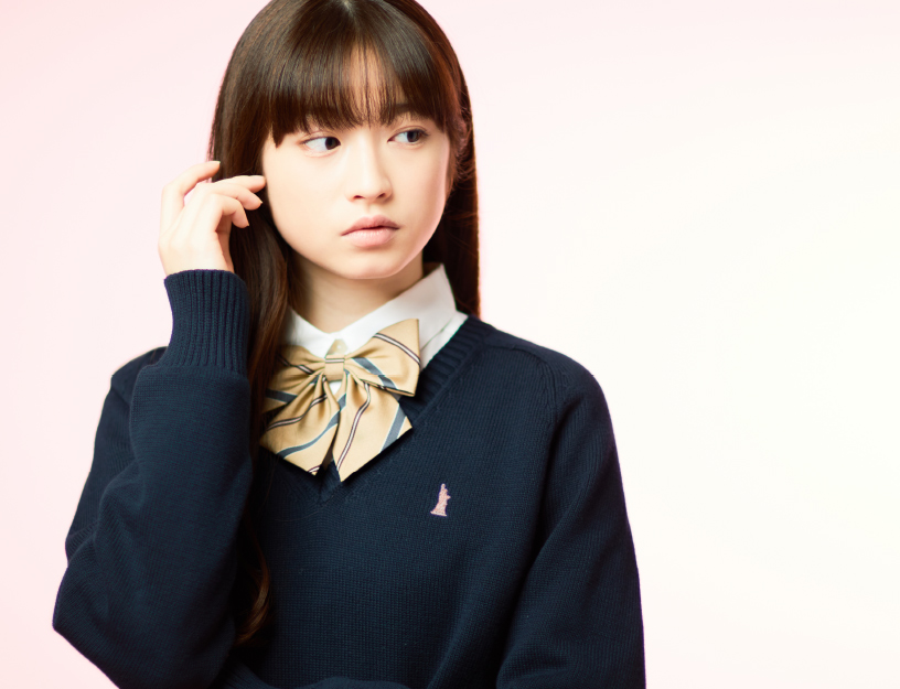 プルオーバー〈キャンディ女神〉ネイビー×ピーチ