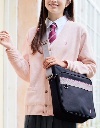 ショルダーバッグ〈さくら女神〉ネイビー×さくら女神